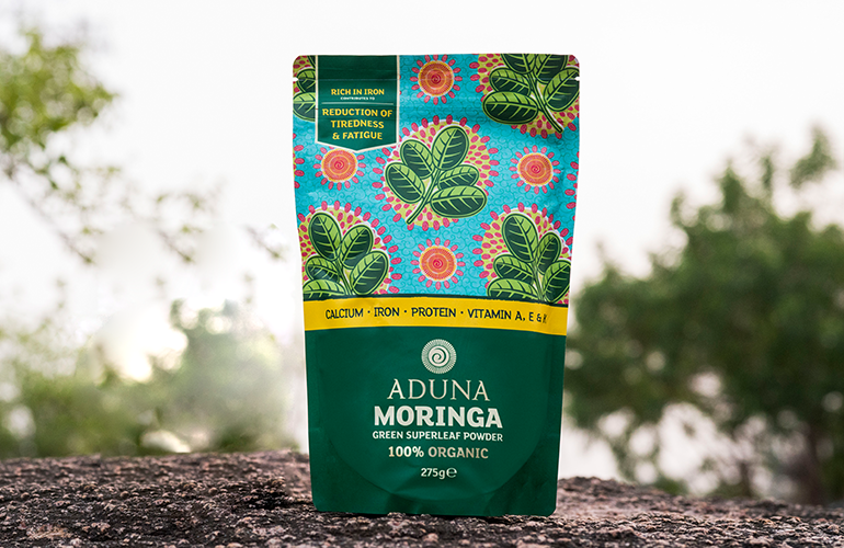 Aduna Moringa Green Superleaf Powder pouch