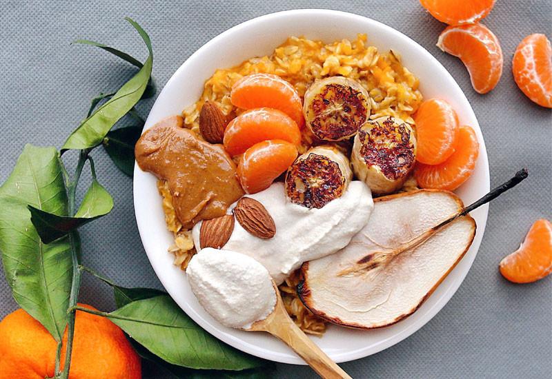 Pumpkin Porridge with Baobab Cashew Cream