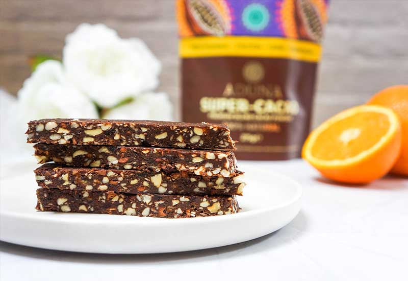 Choc-Orange Burst Energy Bars.