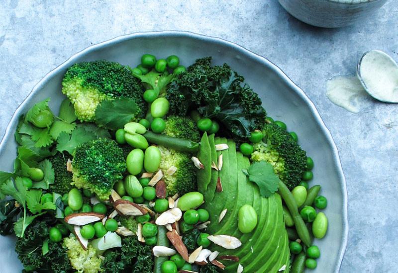 Super Green Bowl with Moringa-Cashew Sauce