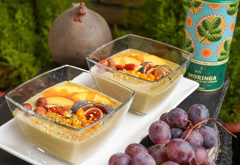 Moringa Amaranth Porridge with Raw Caramel