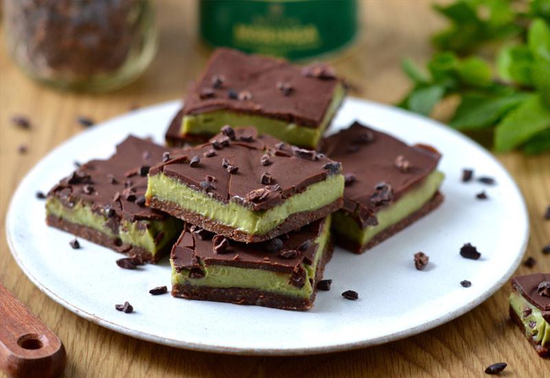 Raw Moringa & Mint Chocolate Squares