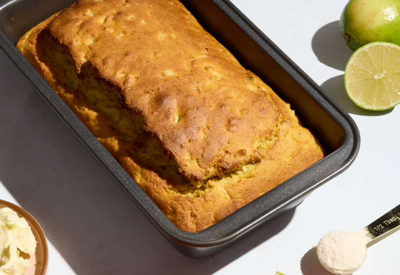 Super Greens and Jalapeno Cornbread with Baobab & Lime Butter