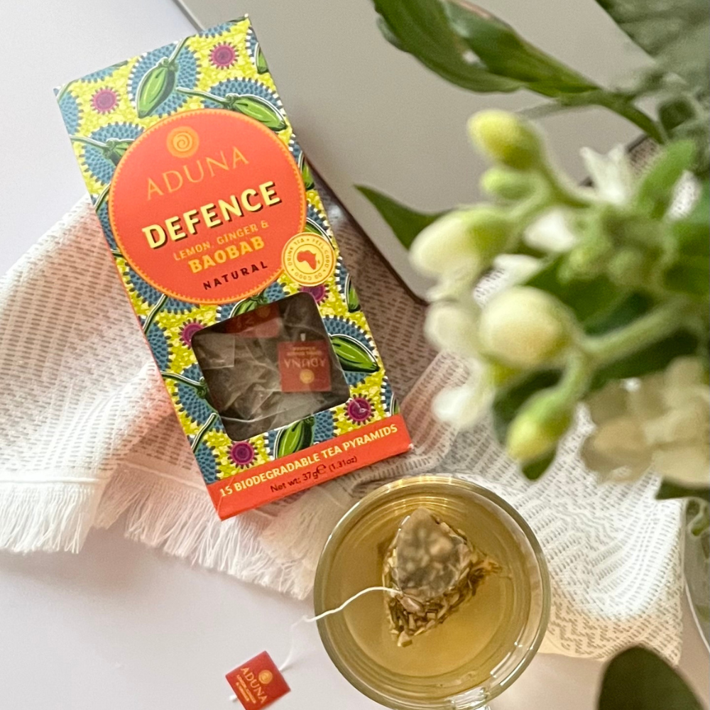 Aduna Defence Lemon, Ginger & Baobab tea