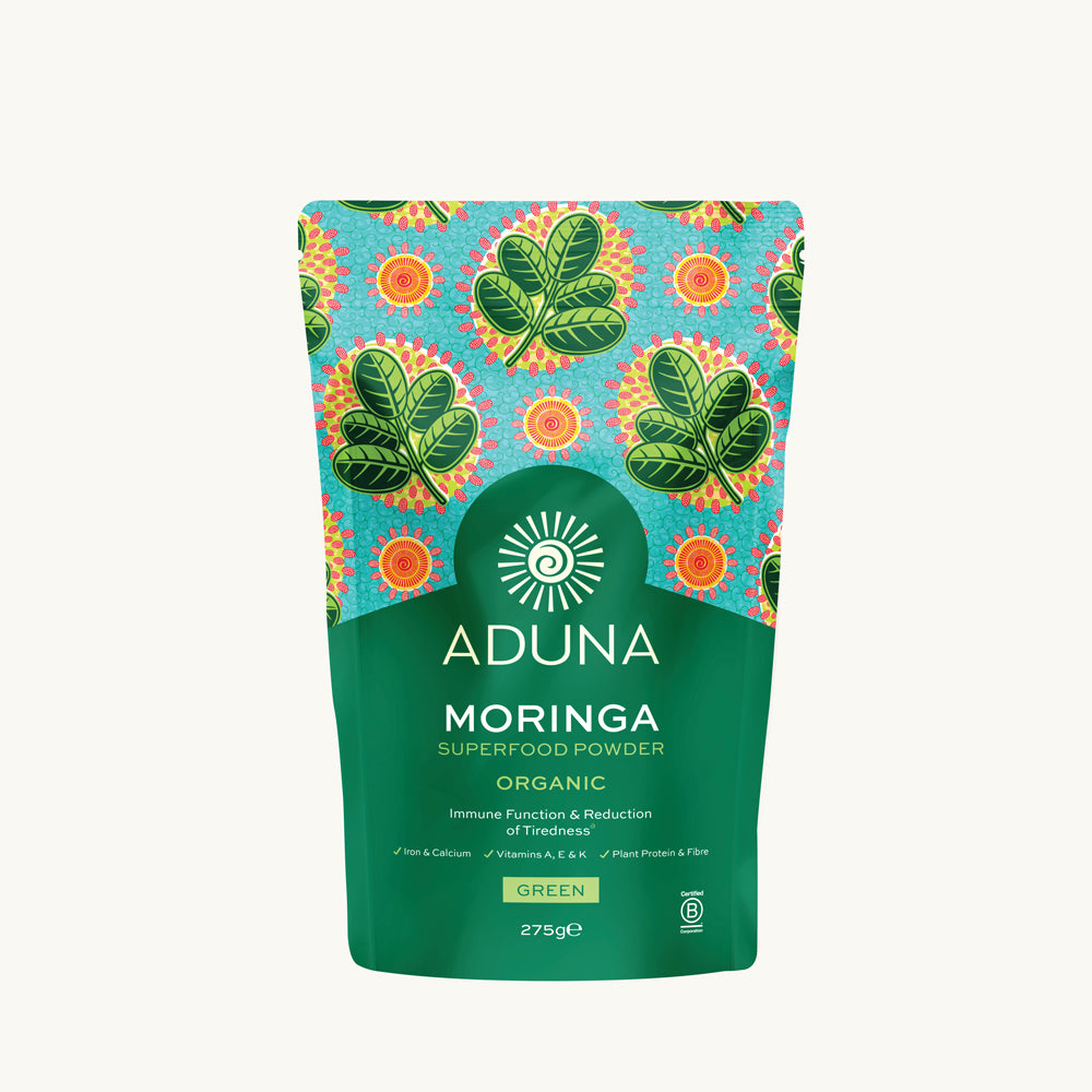 Aduna Moringa Powder Pouch - Front of Pack