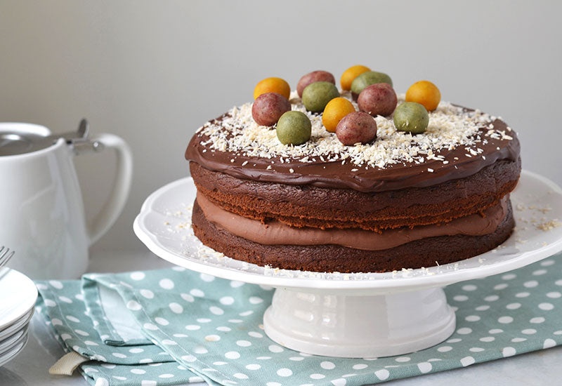 Healthy Chocolate Easter Cake