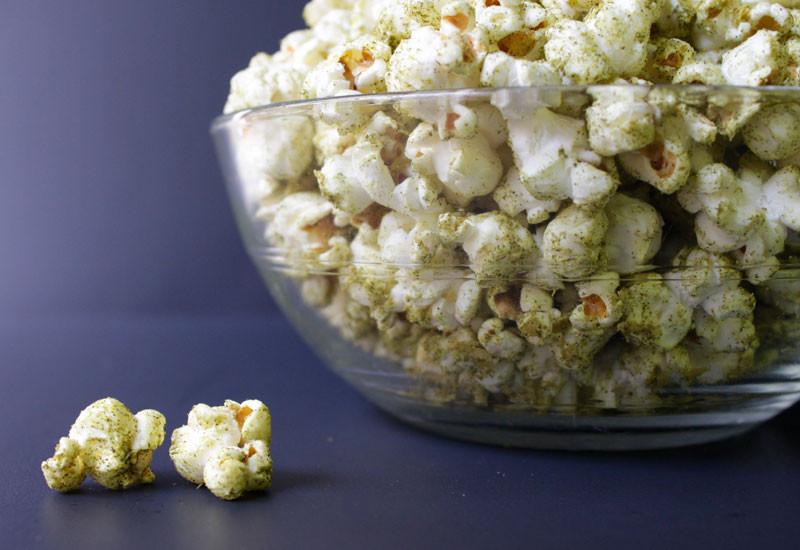 "Cheesy" Moringa Popcorn