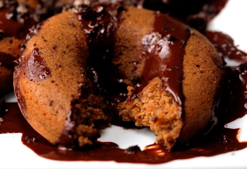 Vegan Baked Chocolate Donuts