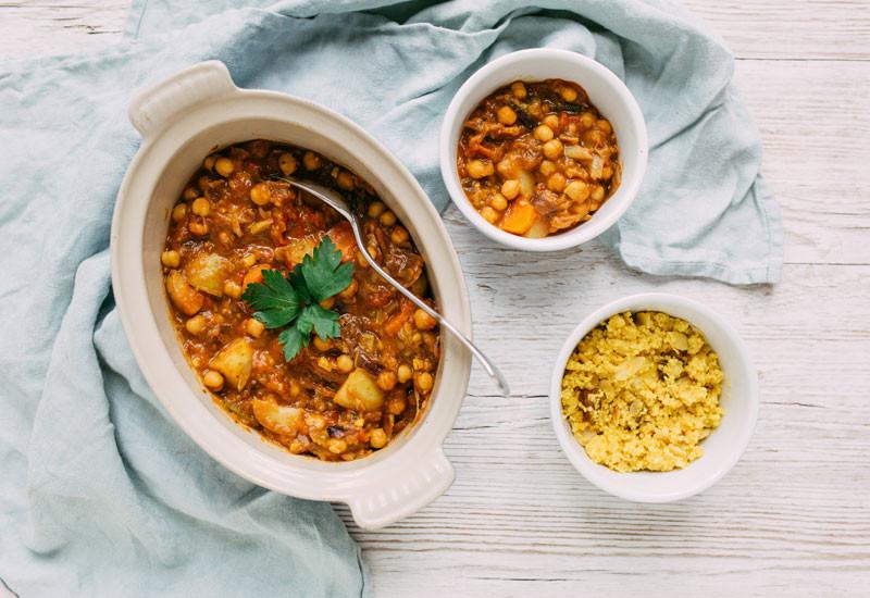 Roasted Vegetable & Chickpea Tagine
