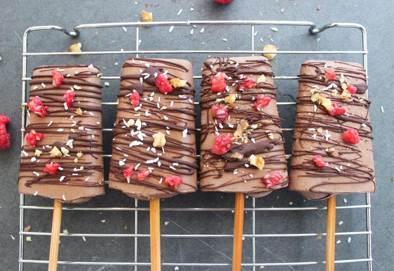 Healthy Chocolate Ice Lollies