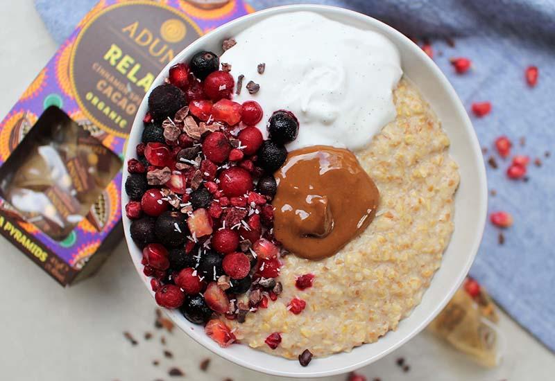 Cinnamon Spiced Cacao Porridge