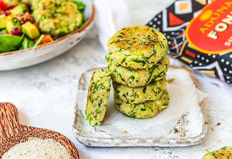 Fonio Courgette Fritters