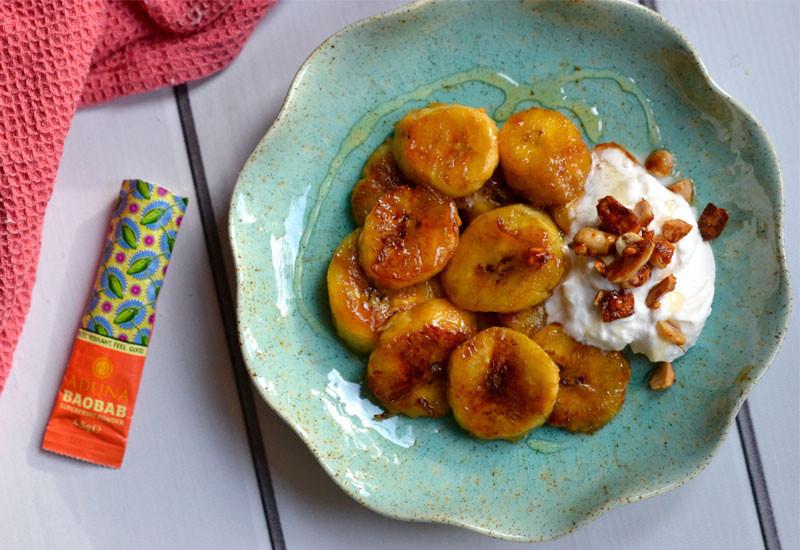 Sweet Coconut Oil Fried Plantains