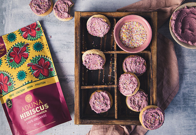 Vegan Hibiscus Cookies