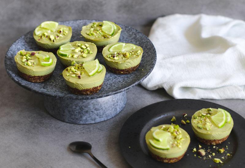 Vegan Avocado & Moringa Cheesecakes