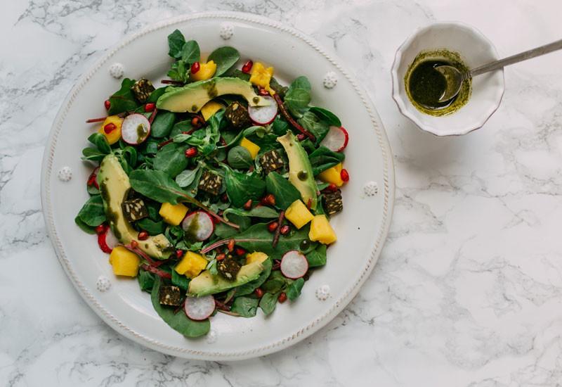 Mango & Avocado Salad With Moringa Bar Bites