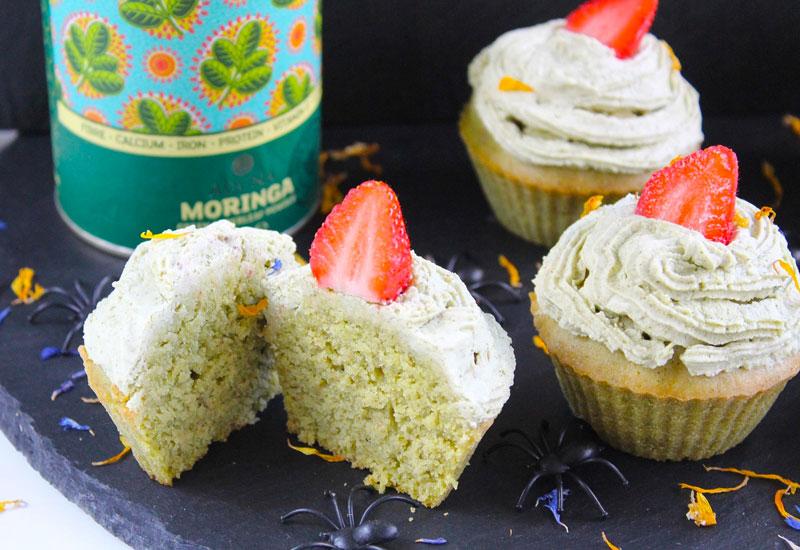 Moringa Halloween Cupcakes