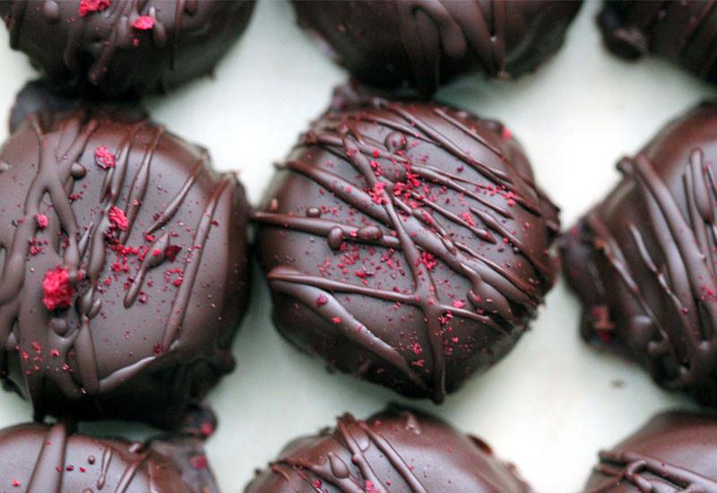 Raspberry Coconut Chocolates