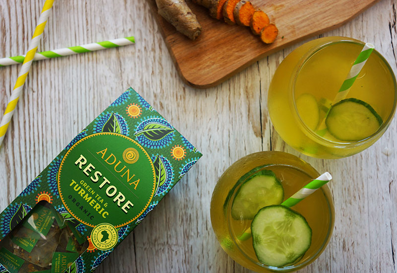 Green Tea, Turmeric & Cucumber Iced Tea