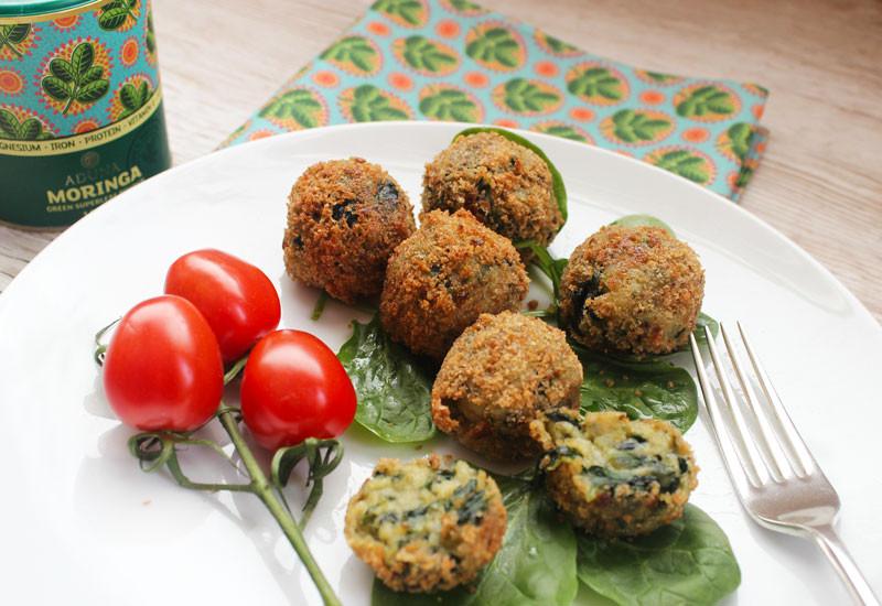 Spinach, Moringa & Goat's Cheese Croquetas