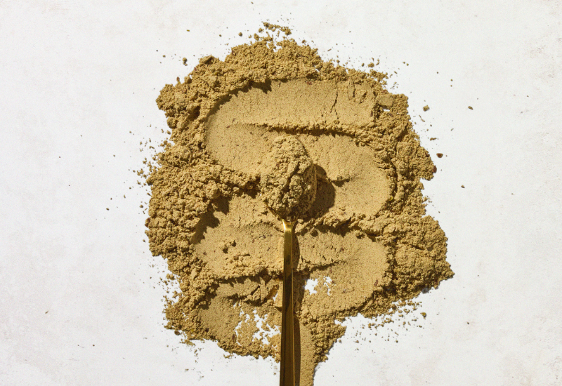 Superfood powder shown with spoon