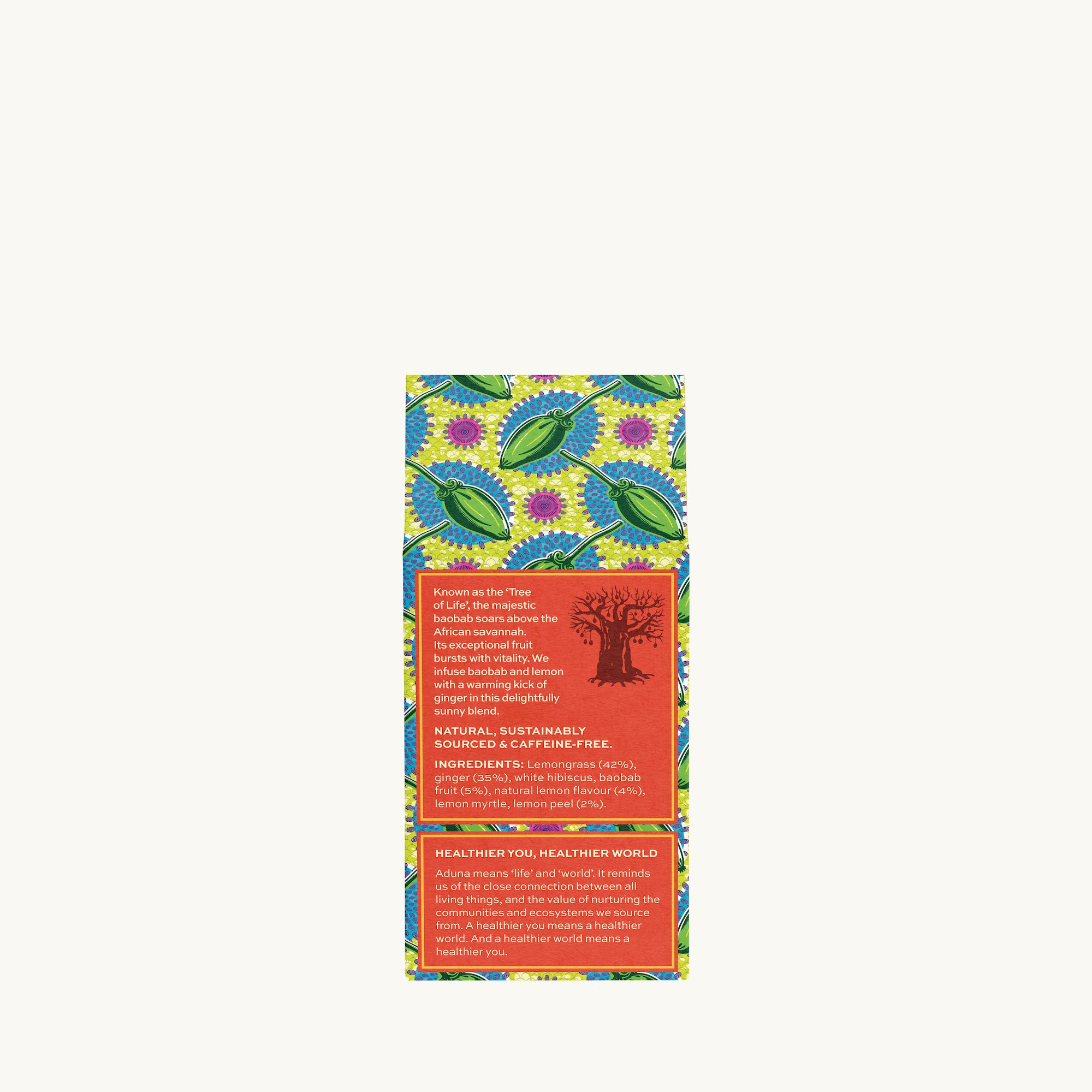 Aduna Defence: Baobab Tea (Back of Pack)