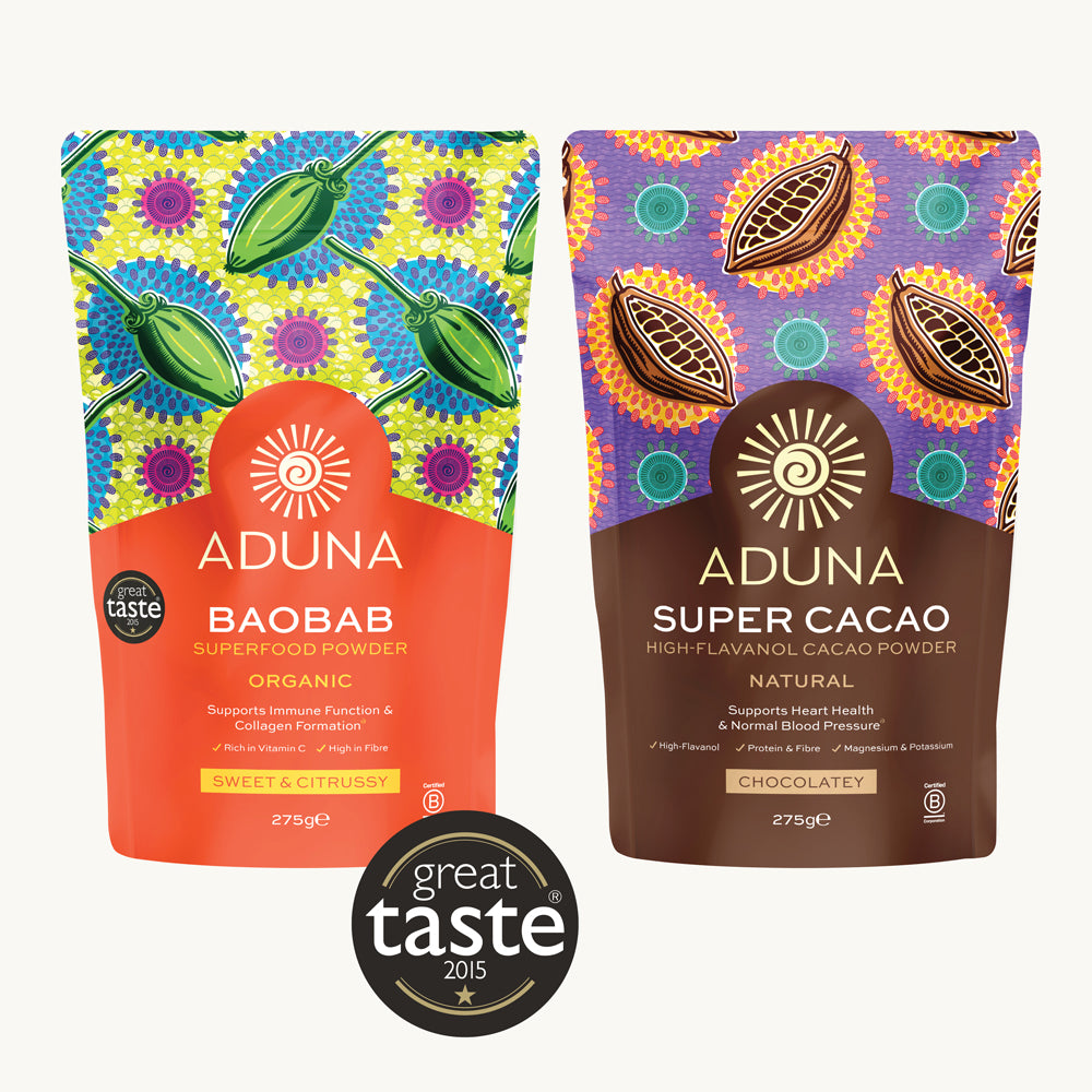 Aduna Baobab & Super Cacao Pouch Bundle
