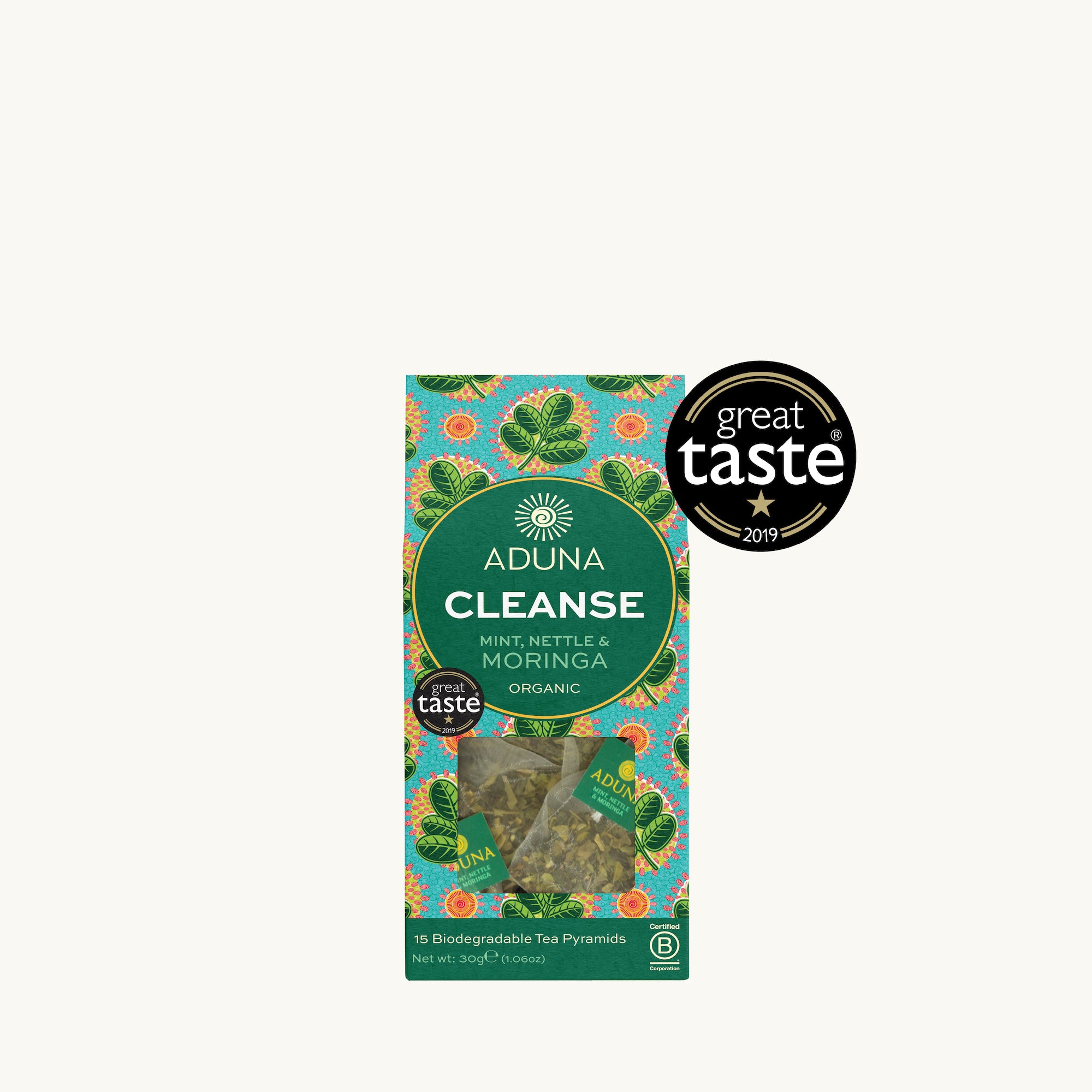 Aduna Cleanse: Moringa Tea Front of Pack