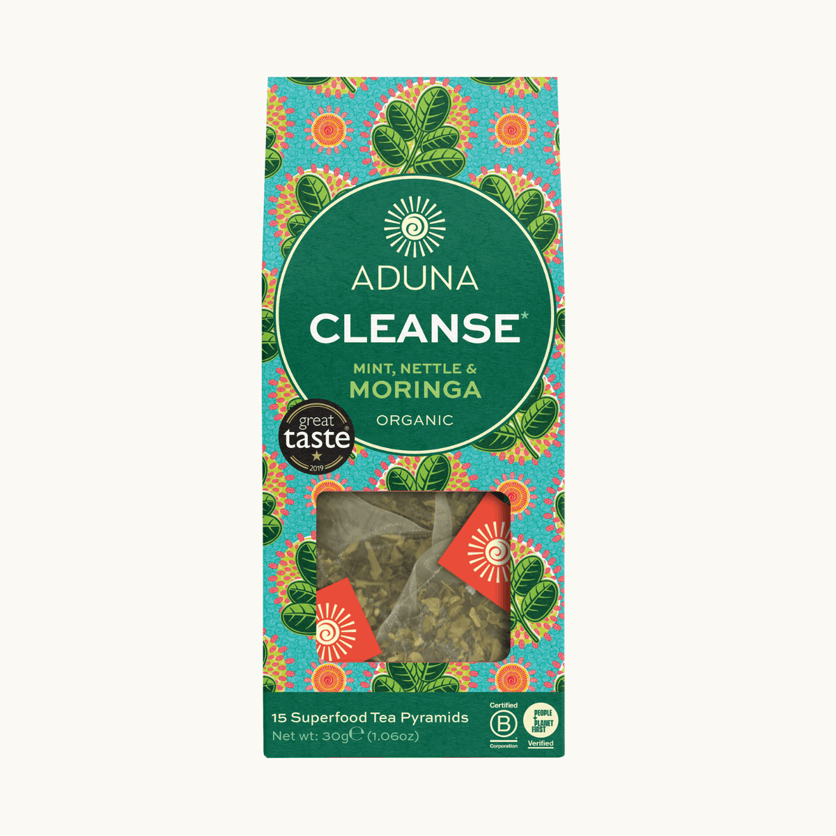 Aduna Cleanse Moringa Super Tea with Mint & Nettle